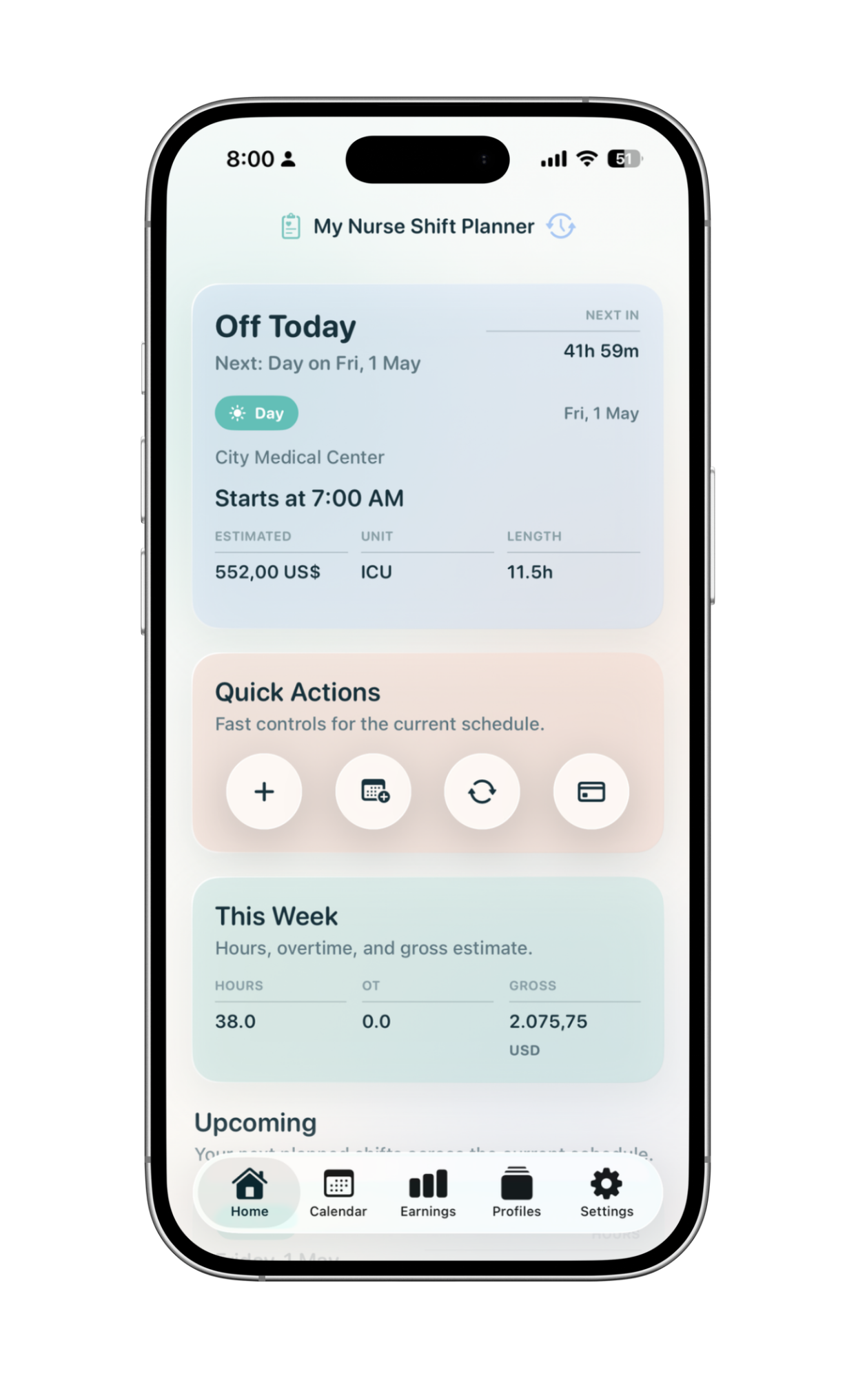 My Nurse Shift Planner feature preview